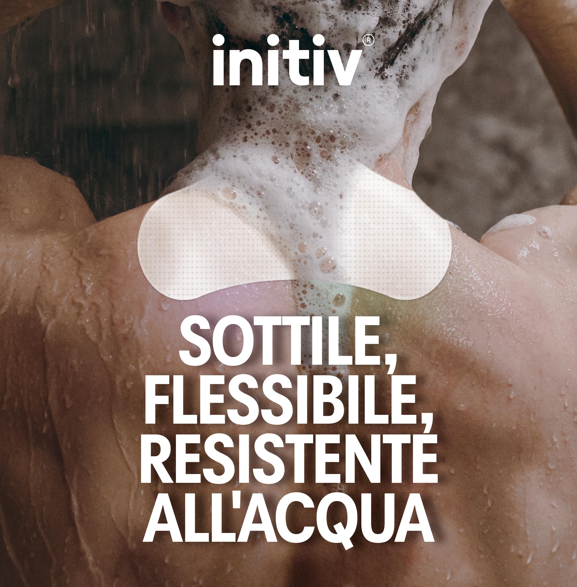 Initiv Cerotti per Collo, Dolori Muscolari da lievi a moderati, anche per Cervicale, Sollievo fino a 5 giorni se usati in modo continuativo, senza Medicinali, Resistenti all’Acqua (4 Cerotti)