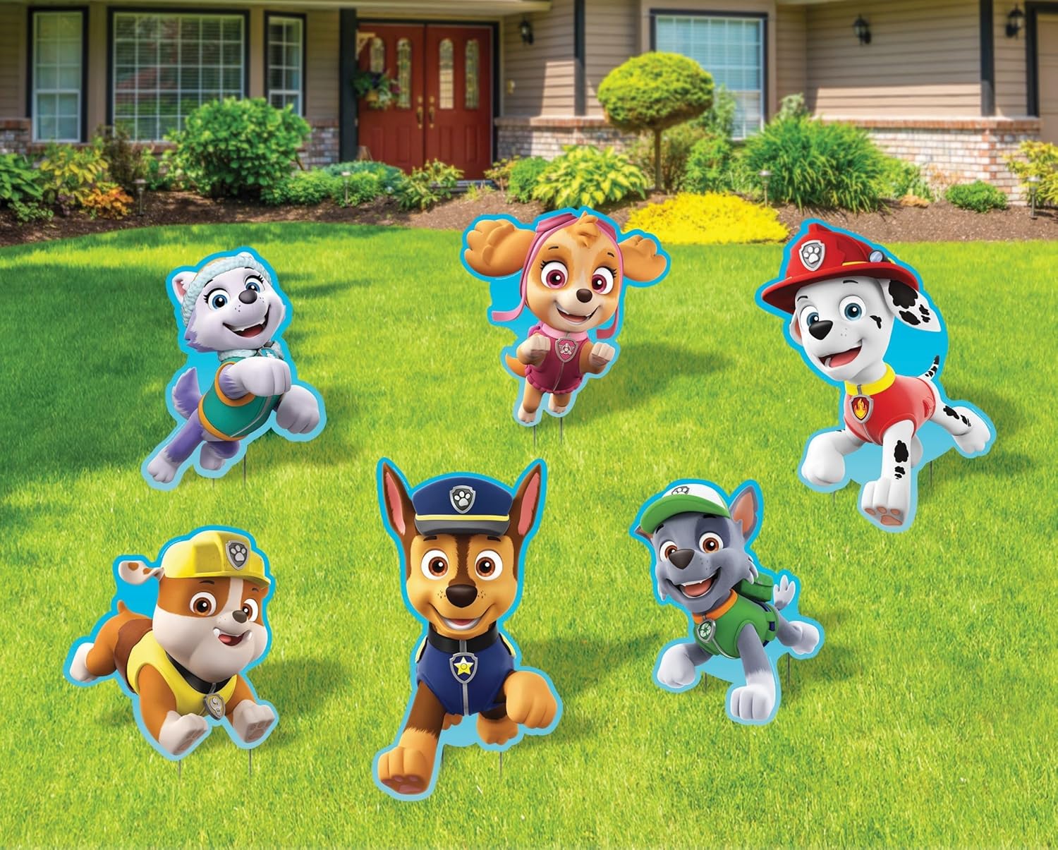 Paw Patrol Yard Signs with Metal Stakes, 17" Characters