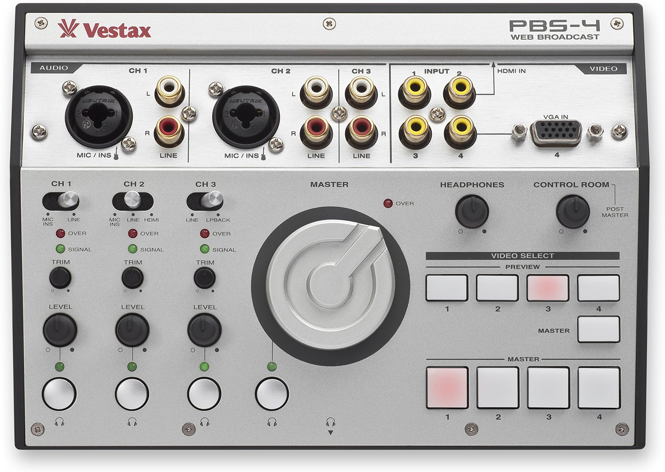 Vestax PBS-4 Personal Live Web Broadcasting Audio & Video Mixer‎