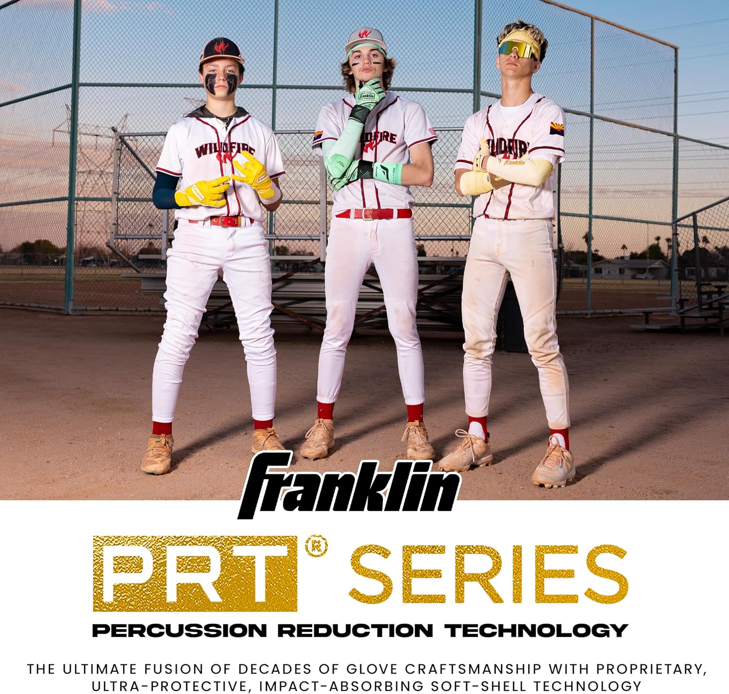 Franklin Sports Baseball Softball Protective Wrist Guard - Adult PRT Series Wrist Shield for Fielding - Protective Gear Equipment - Right Left Arm