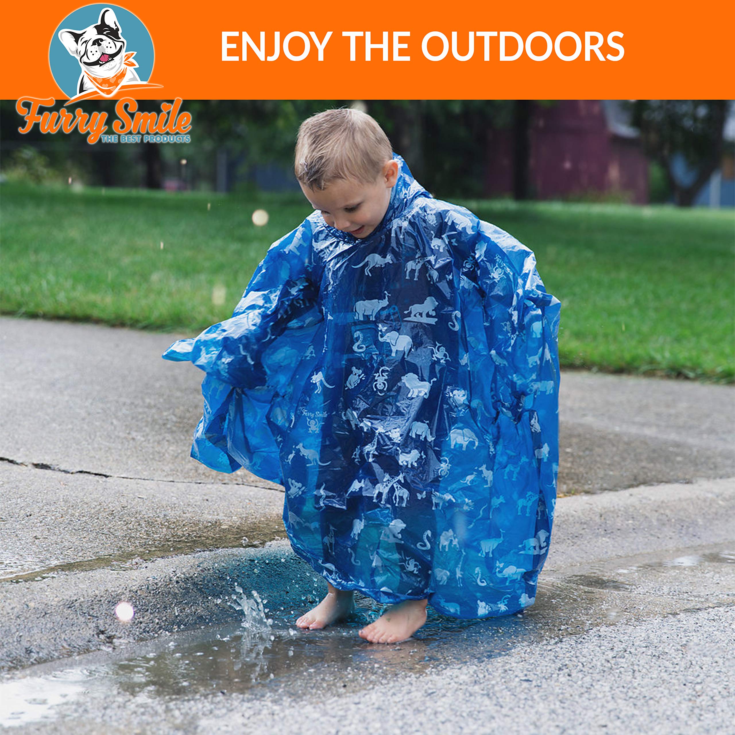 Buy Disposable Rain Ponchos Kids Emergency Kids Rain Poncho 4 Pack of Youth Size Hooded