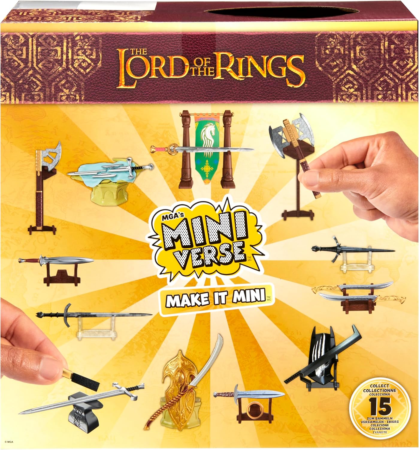 Make It Mini The Lord of The Rings Mini Collectibles 2 Pack- MGA's Miniverse, Blind Packaging, DIY, Resin Play, Replicas, NOT Edible, Collectors, 8+