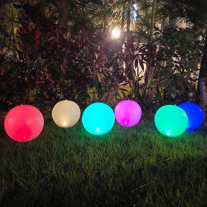 NAYUNA 4 Pack - Luces Solares Flotantes LED para Piscina - 14 Pulgadas miniatura 4