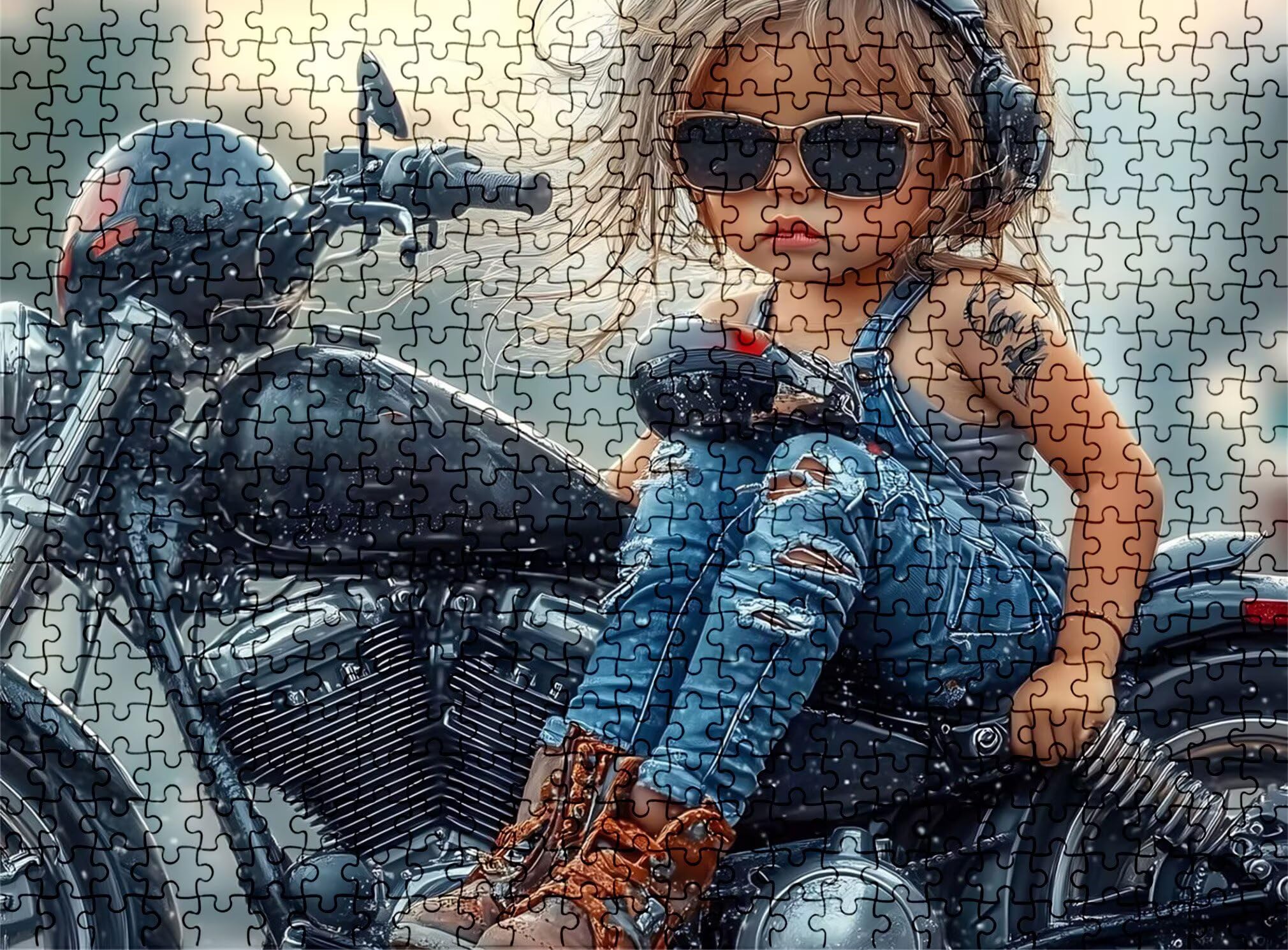 Puzzle 1500 elementów dla dorosłych, lokomotywa Uroda Trudne i kolorowe drewniane puzzle, duża łamigłówka 87 x 57 cm, gra antystresowa z plakatem, dekoracja ścienna do domu, prezent urodzinowy dla