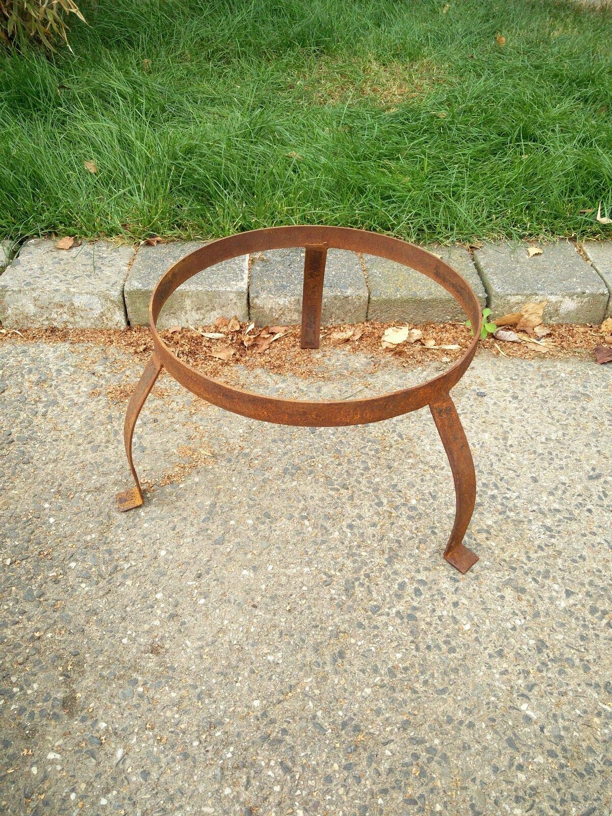 Zen Man Feuerschale Edelrost - Viereckige Gartenschale 60cm