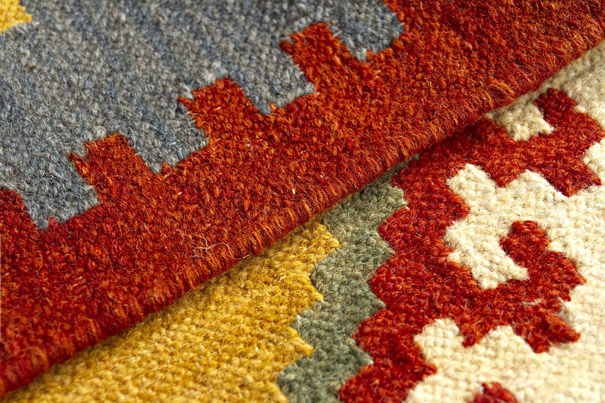 HAMID - Tappeto di Design Orientale Kilim Lori, Tappeti di Lana, Kilim Tessuti a Mano, Tappeti per Sala da Pranzo, Camera da Letto, Soggiorno, Corridoio, Salotto (D.1, 250x80 cm)