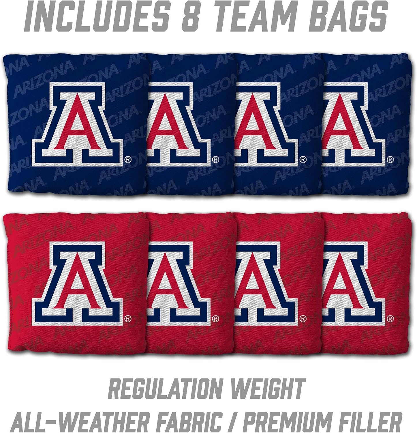 YouTheFan NCAA 2’ x 4’ Professional Wood Cornhole Game with Logo Bags