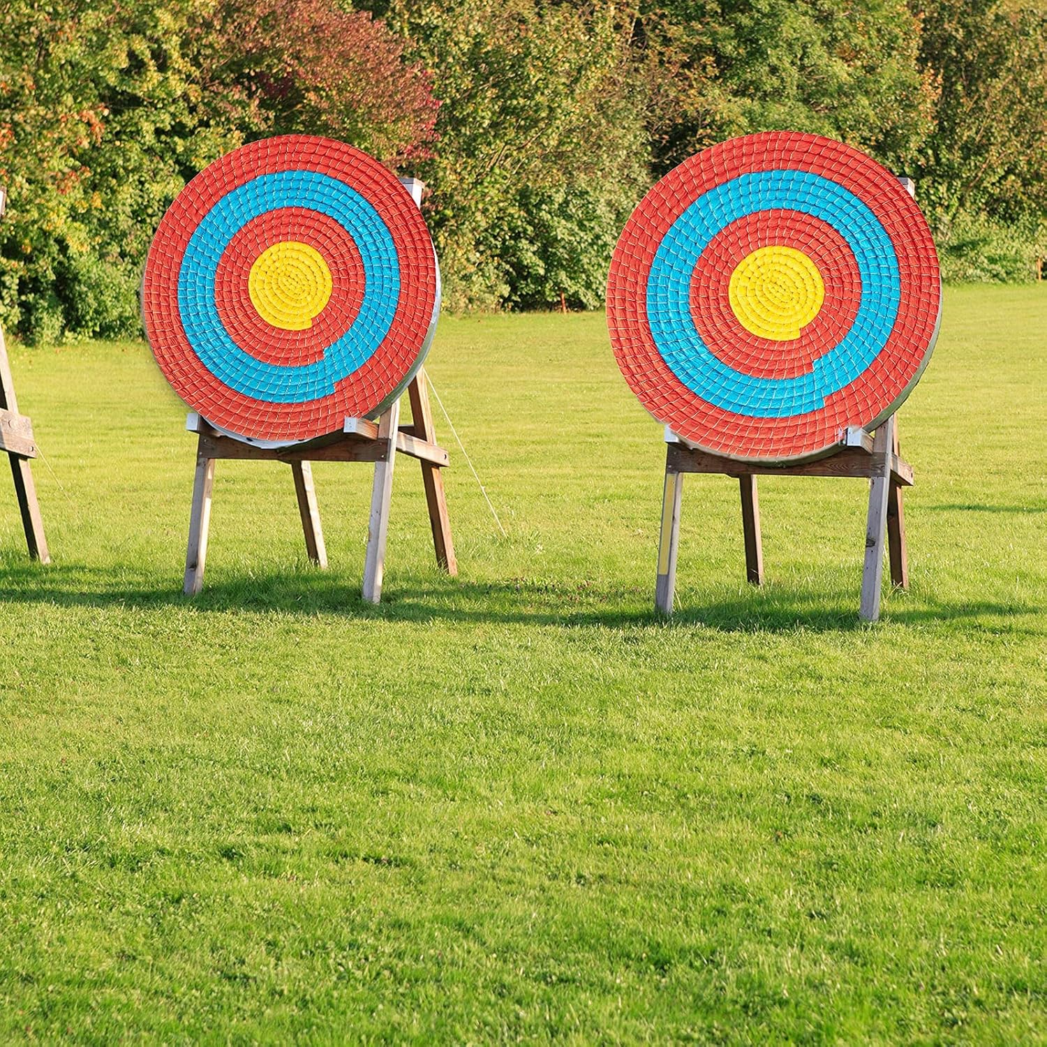 ASDW Archery Target Arrow Target Traditional Solid Straw Round Target Shooting Practice Target 3 Layers 20 Inch Handmade Target for Recurve Bow Compound Bow : Sports & Outdoors