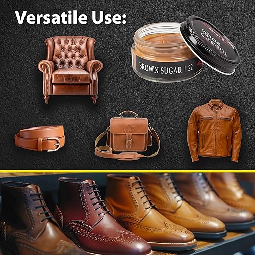 Miniatura 4 de Kelly's Shoe Cream - Pomada profesional para zapatos, 1.5 onzas, varios colores disponibles, Marrón