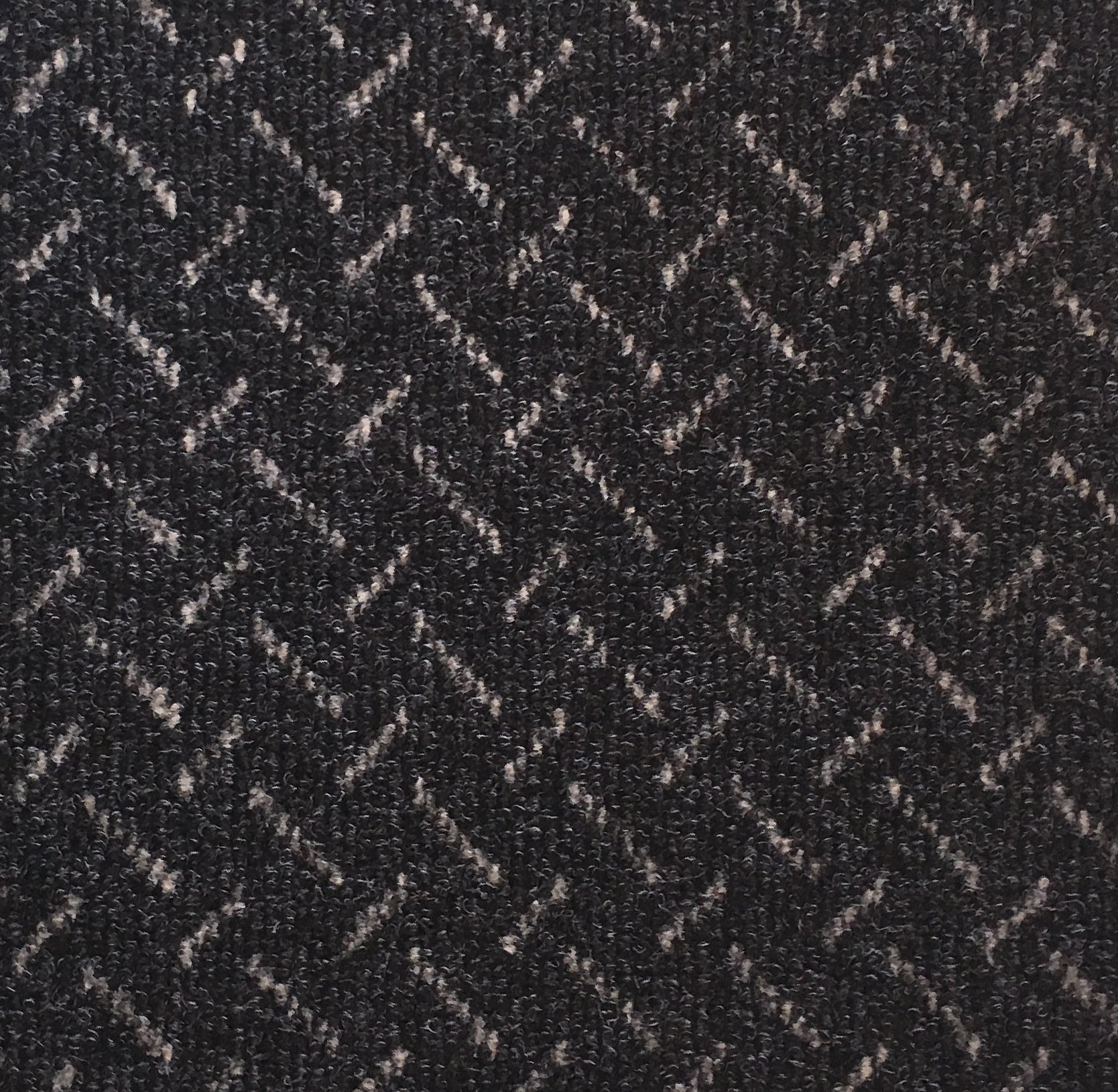 Portico SystemsCTXSTCH1098 Cross Stitch Tile, 19.69" x 19.69", Charcoal, Polypropylene, Pack of 12