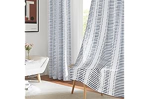 PONY DANCE 50"x84" Navy Blue Sheer Curtains