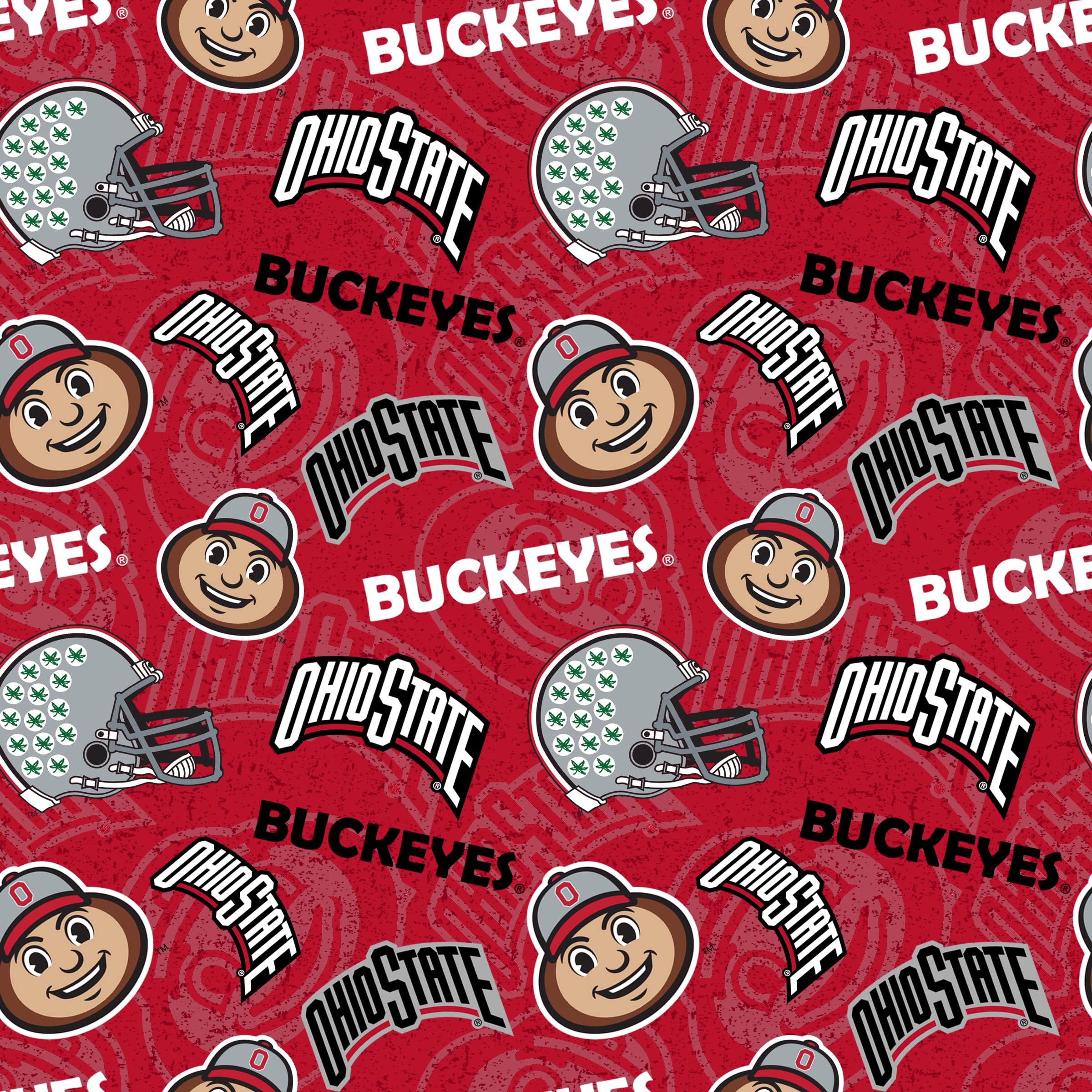 SYKEL ENTERPRISES College, University, Licensed Fabric, NCAA, Sykel, OHS-1178, 100% Cotton L8