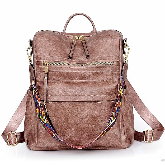 Buy Women Backpack Purse, Fashion Leather Designer Ladies Rucksack