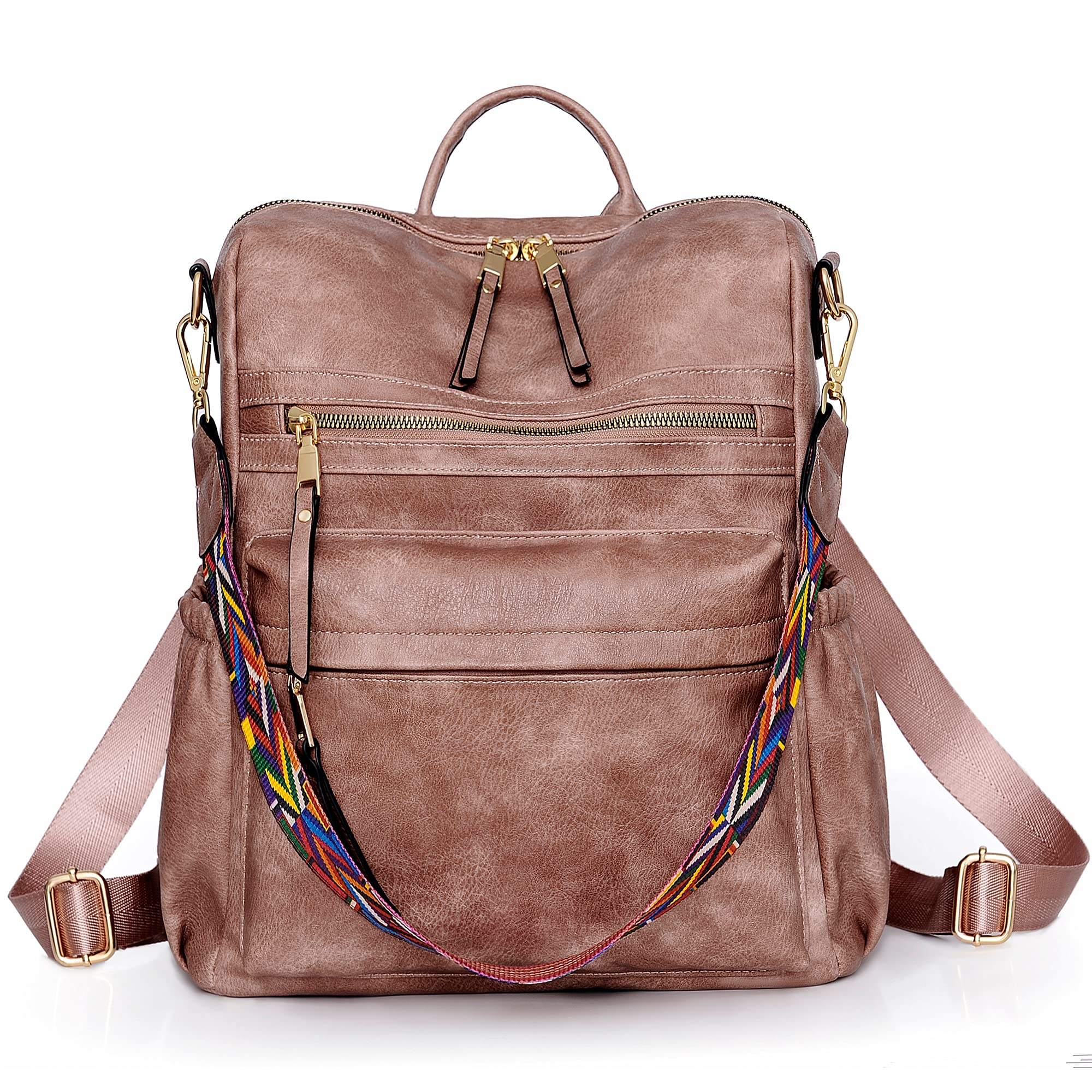 Dora & Liz Womens Backpack Purse Leather Backpack Purse for Women Travel Fashion Backpack Designer Ladies Shoulder Bags