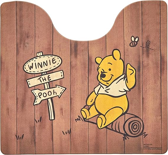 Amazon オカ Oka ディズニー拭けるトイレマット 約55cm 60cm くまのプーさん ブラウン 拭くだけ Pvc ビニール キッチンマット オンライン通販