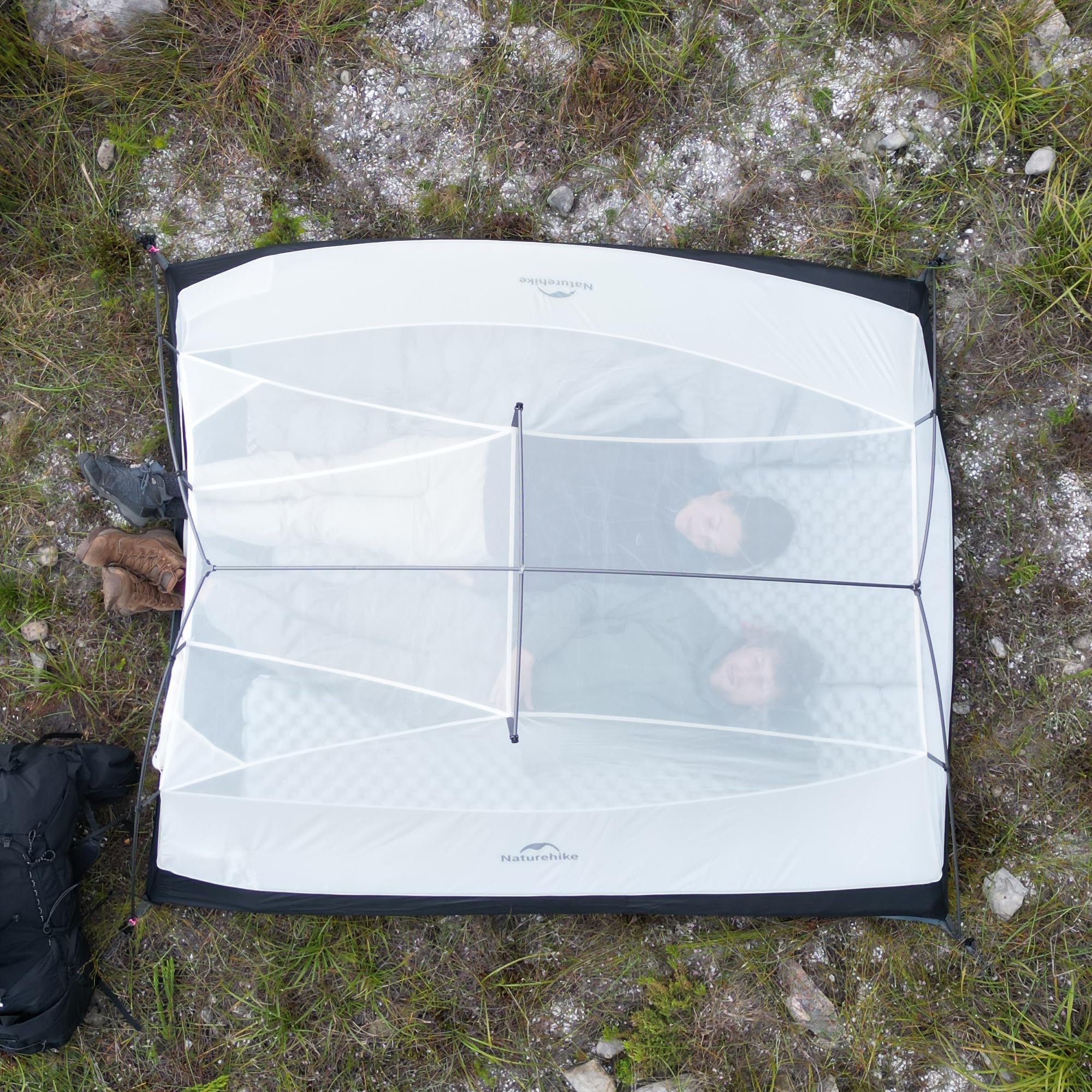 Naturehike Cloud Up Pro Tienda de campaña ligera para 3 personas, fácil montaje, resistente al viento e impermeable, para viajes al aire libre, trekking