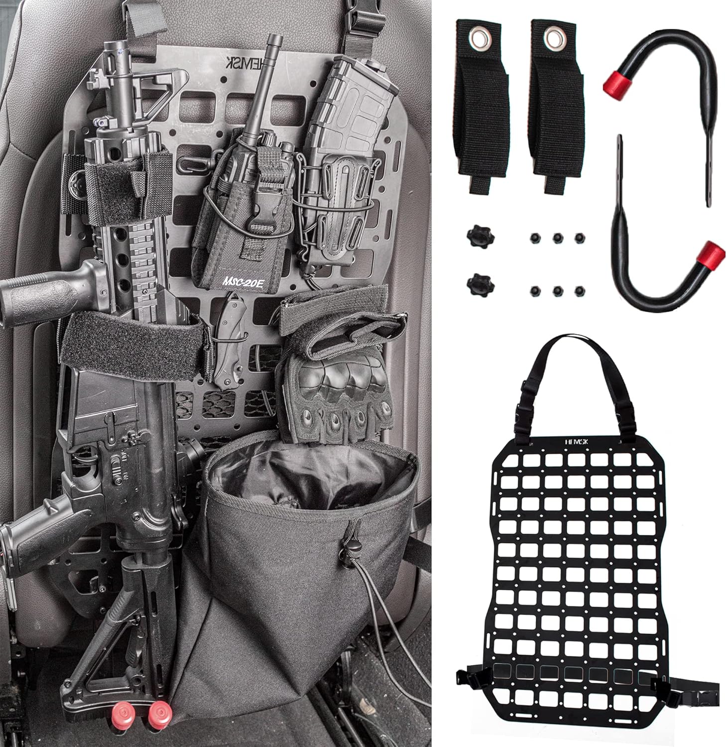 HEMSK DAYS Rigid Molle Panels, Light & Durable Aluminium