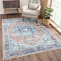 Vista 60 de Bloom Rugs Alfombra de pasillo lavable antideslizante de 7 pies – Beige/Gris Camino tradicional para entrada, pasillo, baño y cocina