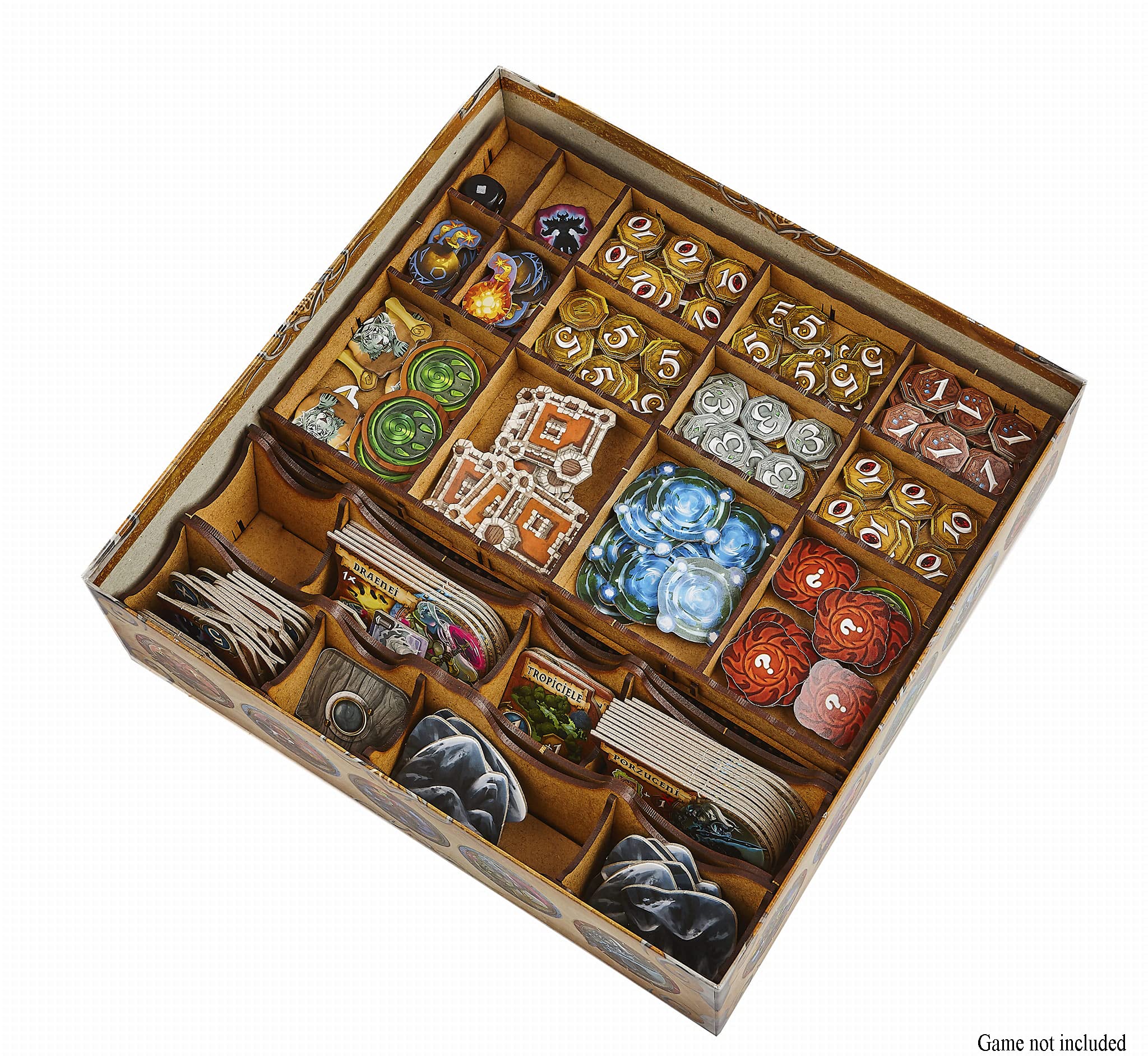 docsmagic.de Organizer Insert for Small World of Warcraft Box, Brown - Image 4