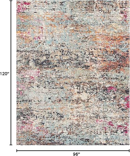 Miniatura 2 de SAFAVIEH Colección Madison MAD460Z - Alfombra con diseño abstracto moderno, no desprende pelusa, de fácil cuidado, para zonas de alto tráfico en