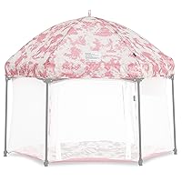 Vista 3 de Dream On Me Onyx - Toldo para parque infantil, rosa rubor