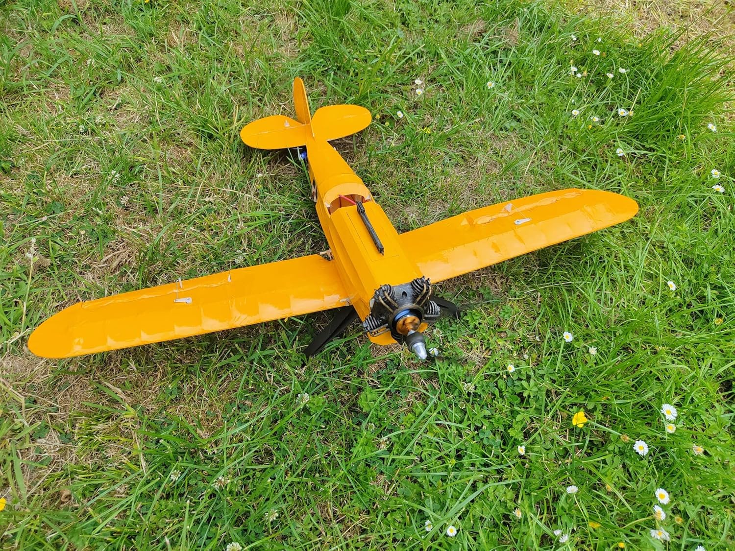 33 inch RC Balsa Wood Model Aircraft Kit, Electric Powered Vintage