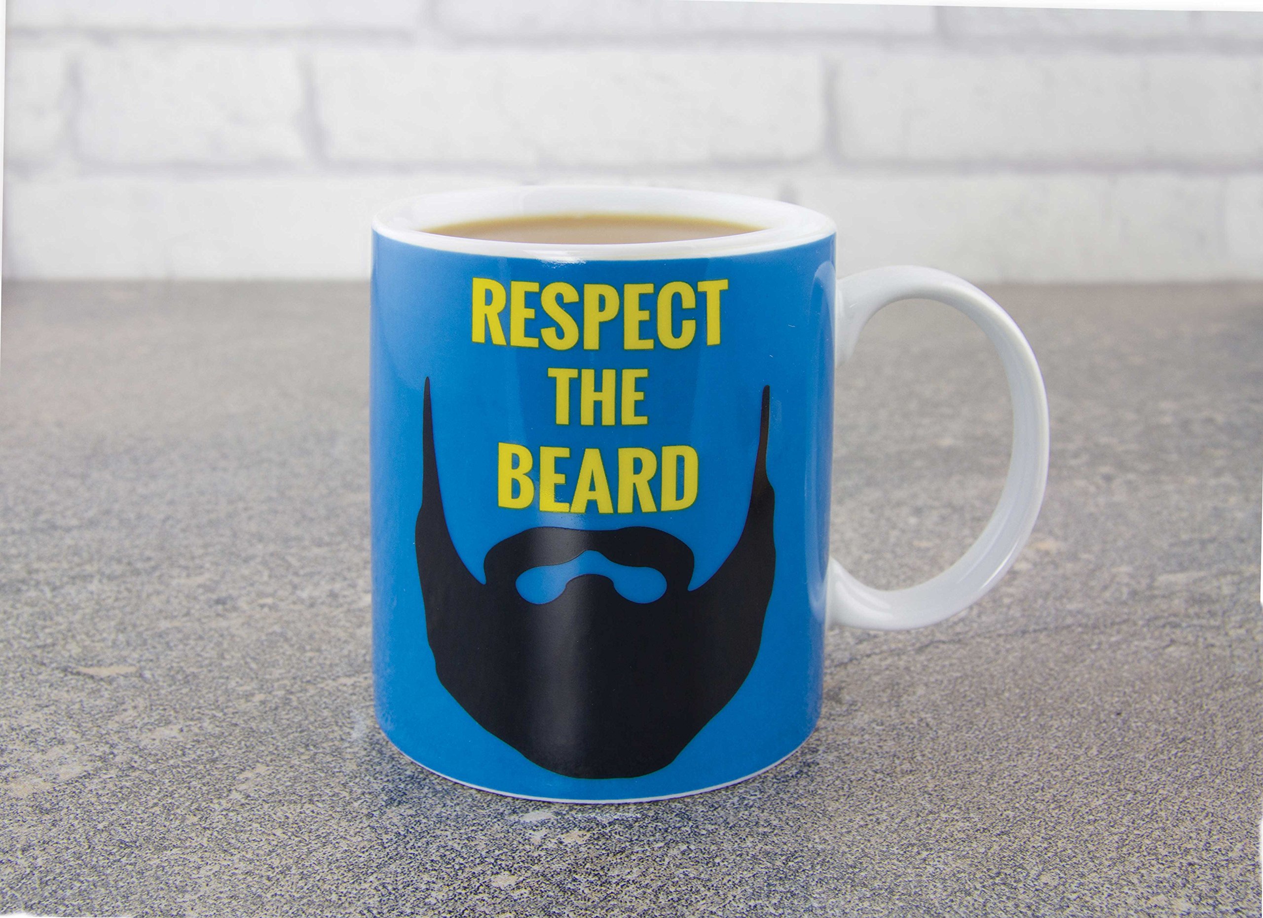 Funky Neuheit Respekt Bart Kaffee-Haferl Geschenk Box Paladone Strumpf Füller