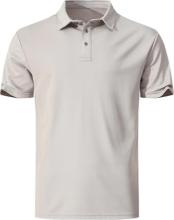 Men's Active Polo Shirt Quick Dry Performance Short Sleeve Tactical Golf Shirt