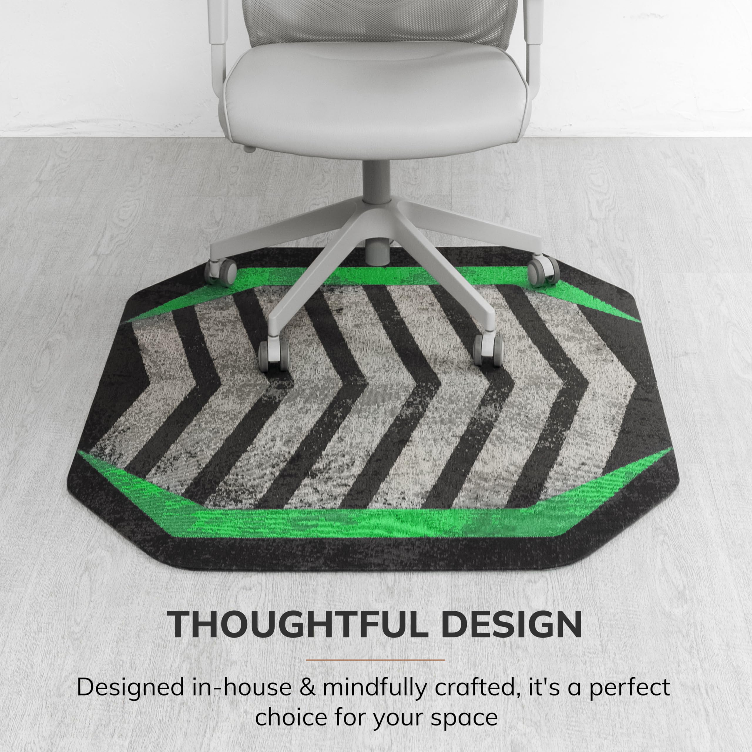 Anji Mountain Rug'd Chair Mat: Anti-Slip, Easy Rolling, Premium Floor Protection, Neosho - View #3