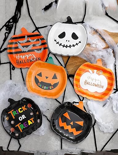 Miniatura 4 de Platos de Navidad, 60 unidades, 6 diseños surtidos, platos de papel de Navidad, platos de postre para decoraciones navideñas, suministros de fiesta