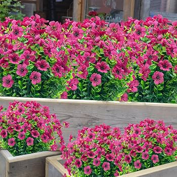 Amazon.com: DRT DERUITAI 20 Bundles Artificial Flowers Outdoor,UV