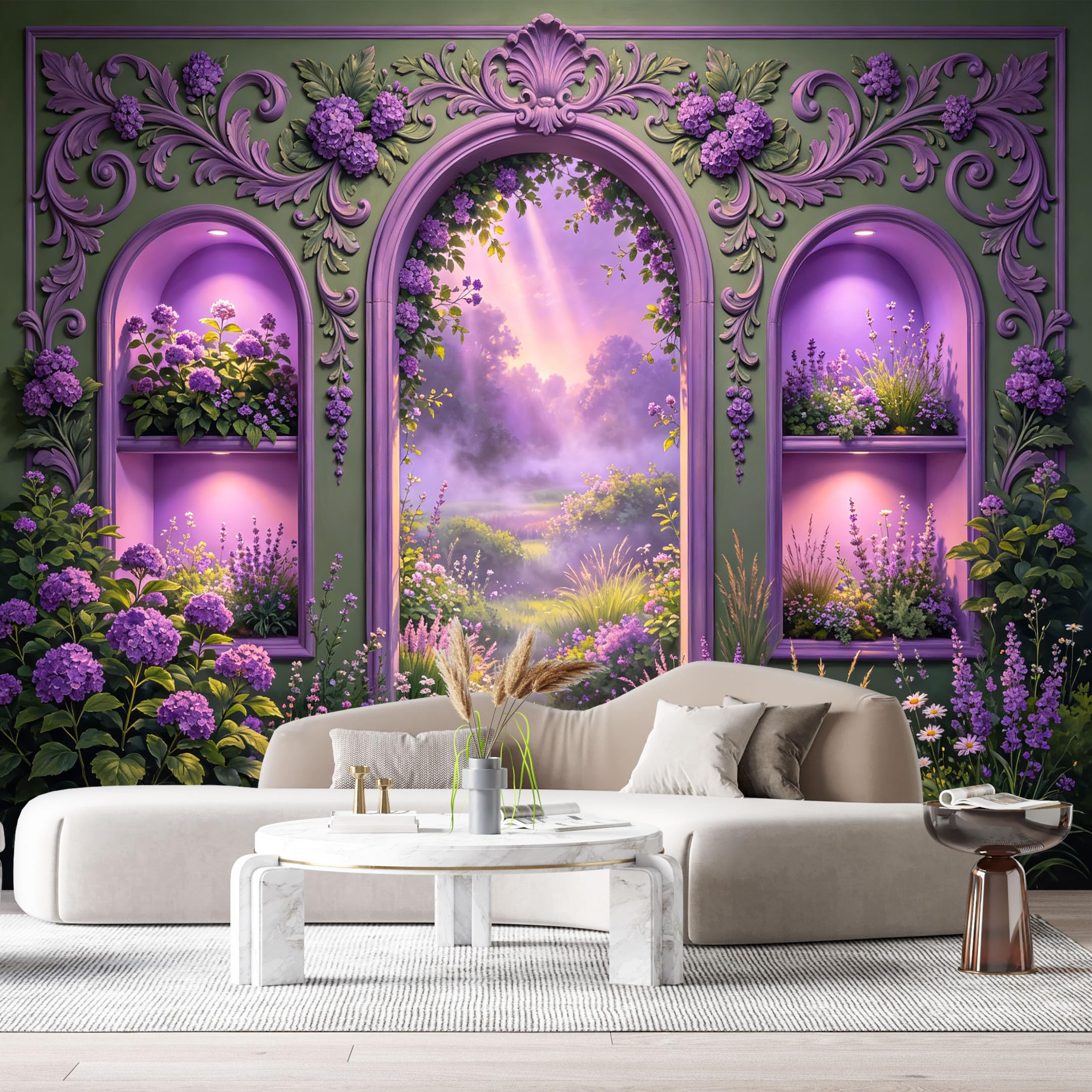 Custom Size Wall Murals Coastal Ocean Waves Beach Sand Tropical 3D Trompe L'Oeil SelfAdhesiveWall Fabric Removable Wallpaper Wall Decor for Living Room Bedroom Bathroom
