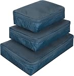Travelon World Travel Essentials Set of 3 Soft Packing Cubes, Gray Heather, One Size, Travelon World Travel Essentials Set of 3 Soft Packing Cubes