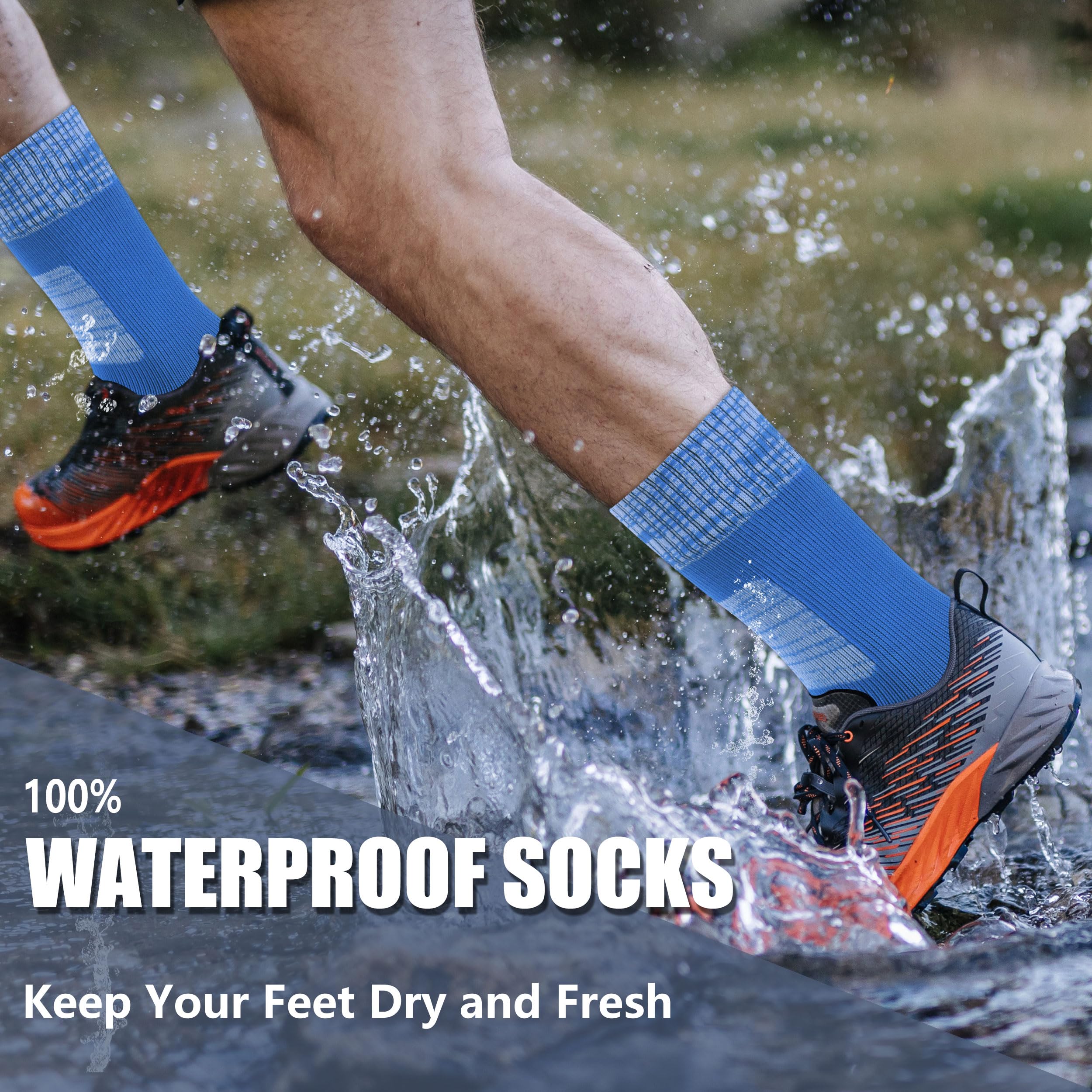 Waterproof Socks Neoprene Unisex Breathable Outdoor Sports Hiking Fishing Wading Crew/Ankle Socks