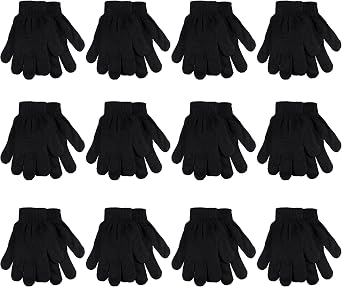 Gelante Adult Winter Gloves Knitted Magic Gloves Wholesale Lot 12 Pairs Bulk