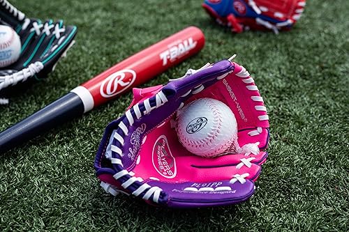 Miniatura 7 de Rawlings Serie Players T-Ball y guante de béisbol para jóvenes Tamaños 9 a 11.5 pulgadas Múltiples estilos