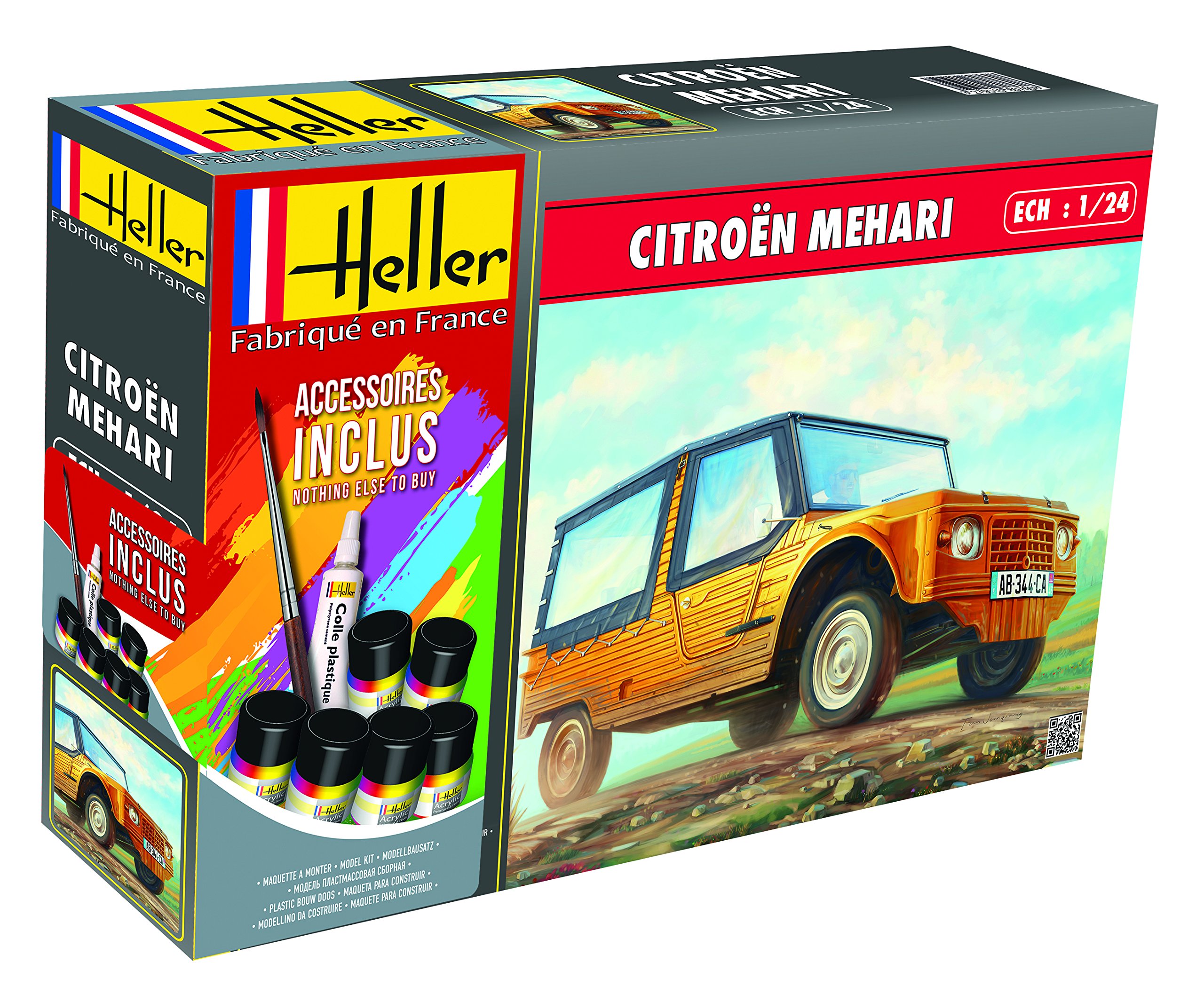 Citroën Méhari maquette 1/24 Heller pour revivre les vacances et balades d'antan