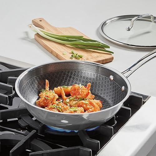 Miniatura 2 de Cuisinart FusionPlus - Utensilios de cocina antiadherentes de acero inoxidable, sartén de 10.25 pulgadas de profundidad con tapa, tecnología de