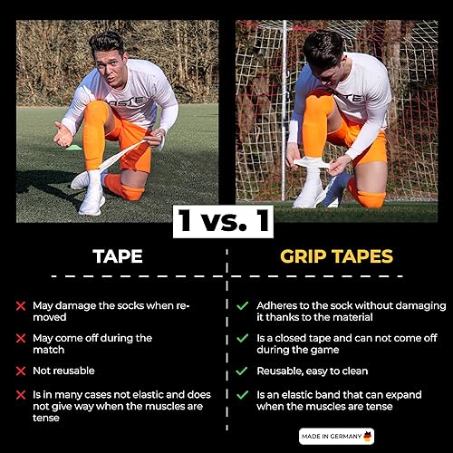 Miniatura 2 de PASTE  Correas para Espinilleras de Fútbol de Silicona para Hombres, Mujeres y Jóvenes