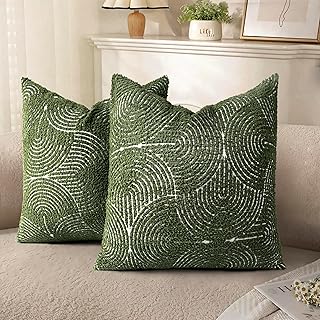 12 IKEA Living Room Ideas for Smart Affordable Style 53 AELS Boho Decorative Textured Throw Pillow Covers 18x18, Modern Mid Cent...