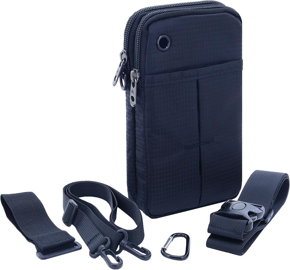 スポーツアームバンド アームポーチ ウォーキング イヤホン穴付き ブラック スポーツアームバンド アームポーチ ウォーキング イヤホン穴付き ブラック