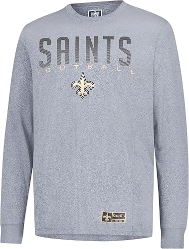 Miniatura 52 de Ultra Game Camiseta de manga larga oficial de la NFL para llevar el día del partido, para hombre Negro -,Gris Caliente Carbón,Gris