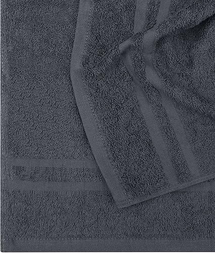 Miniatura 4 de Utopia Towels Toallas de algodón a prueba de blanqueador (16 x 27 pulgadas)  Toalla de mano de gimnasio segura con blanqueador (paquete de 24, gris