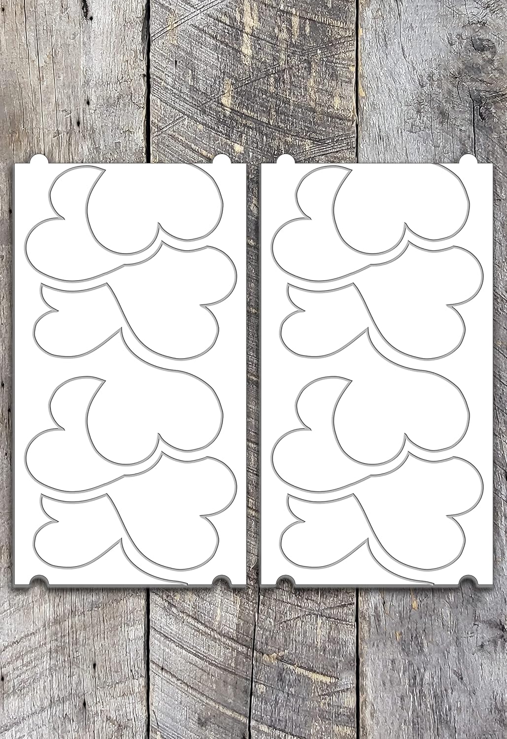Groovy Patterns Heart in The Clouds Patchwork Quilt Pattern - Long Arm Board Sewing Patterns - Quilting Templates Sewing Supplies