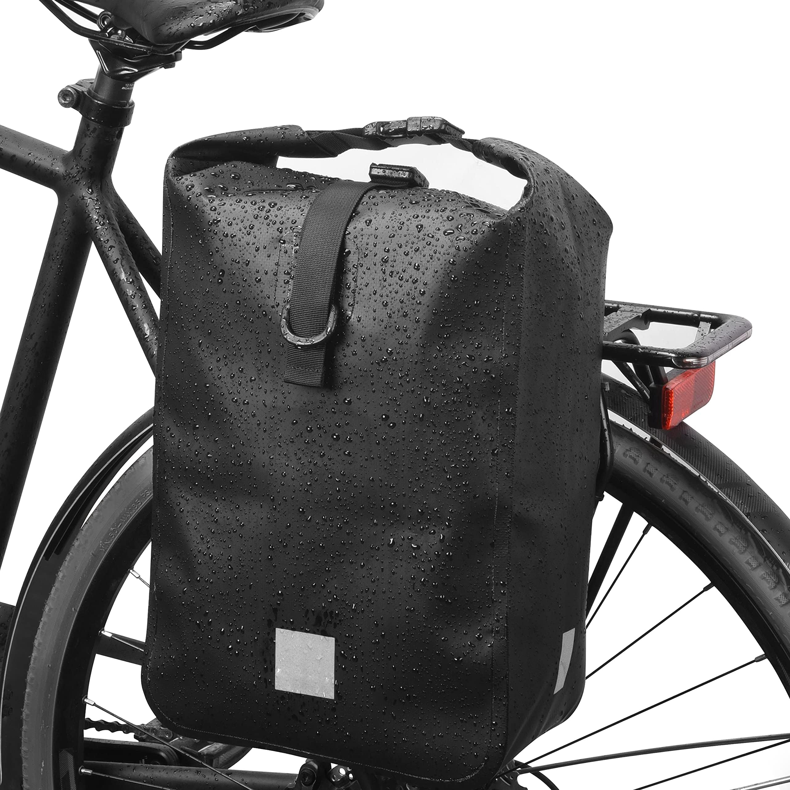 Bicycle Rack Bag Rear Seat Trunk Bag Bike Cargo Bag, Cycling Luggage Bag Shoulder Bag Bike Pannier Outdoor Sports Bag, Bike Carrier Bag Multi Sports Travel Bag Bicycle Trunk Pack for Commuter Outdoor
