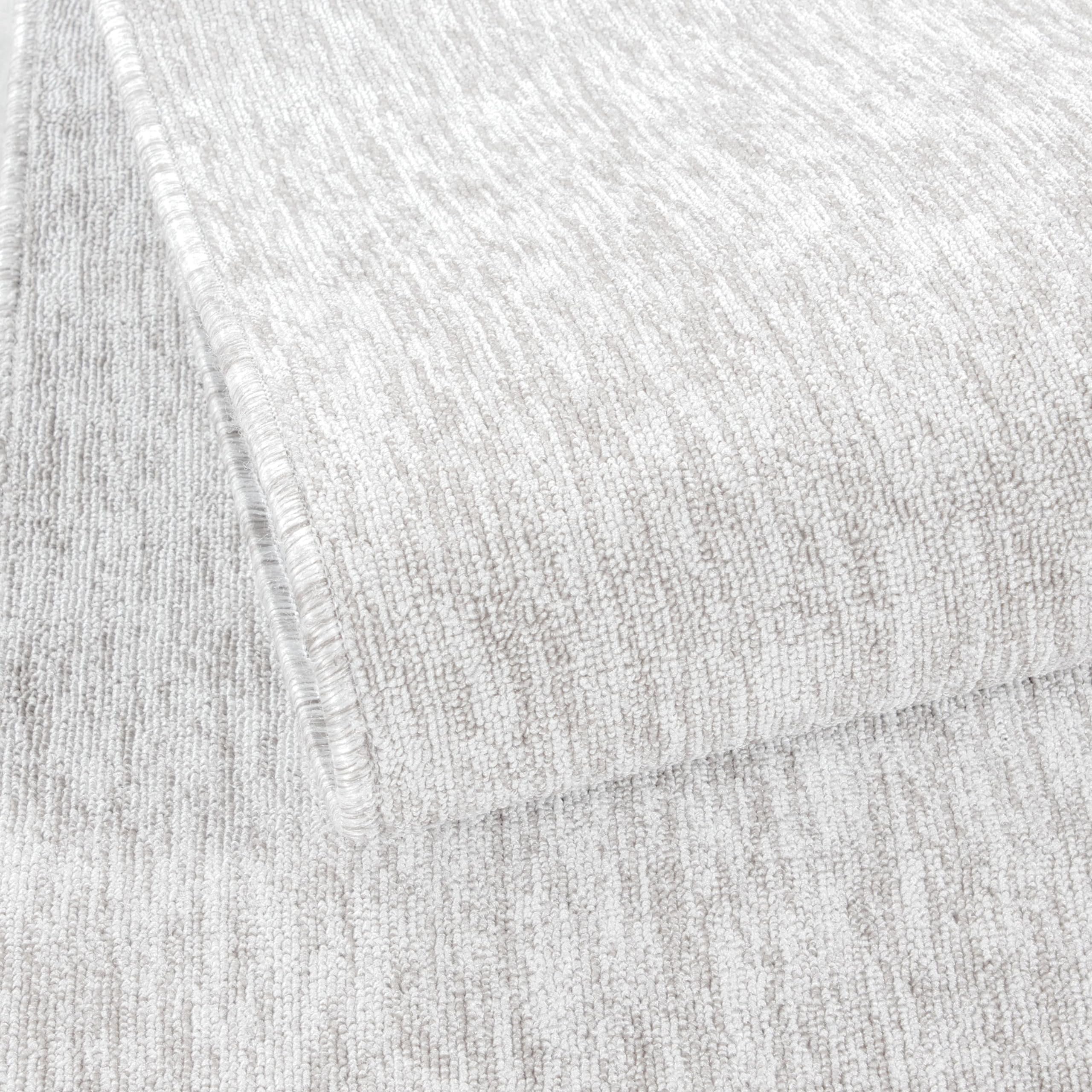 Carpettex Bettumrandung Schlafzimmer 3teilig Kurzflor Teppich Einfarbig Design Creme Bettset:2 mal 80x150 + 1 mal 80x250 - Bettvorleger Schlafzimmer Läufer Set Weicher Bettumrandung Teppich