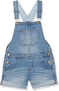 Girls' Stretch Denim Shortall