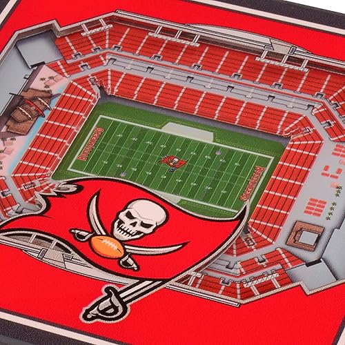 Miniatura 3 de YouTheFan NFL Tampa Bay Buccaneers - Posavasos 3D StadiumView - Raymond James Stadium