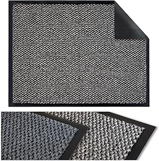 Flandria Fußmatte für den Eingangsbereich, Staubschutz, rutschfest, Türmatte, für Innen- und Außenbereich, 60 x 80 cm, Anthrazit