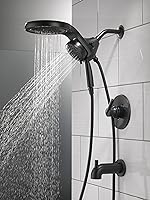 Vista 6 de Delta Faucet Trinsic 14 Series Single-Handle Delta Shower Trim Kit, Matte Black Shower Fixture, Matte Black T14459-BLLHD